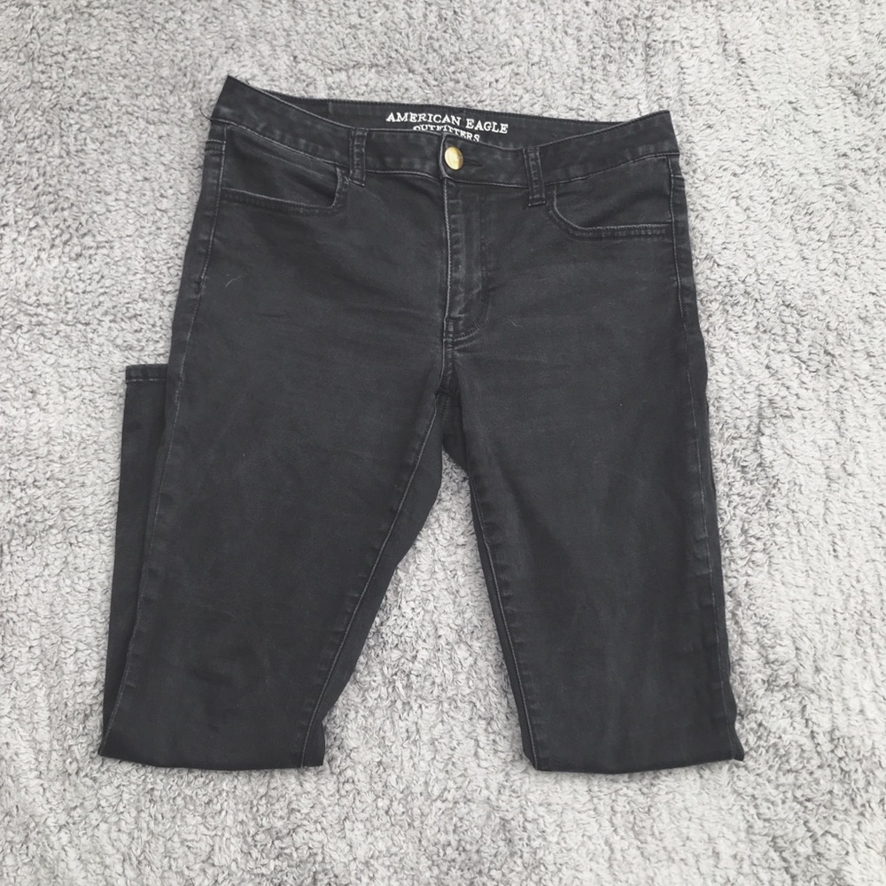 Faded Black American Eagle Jeans